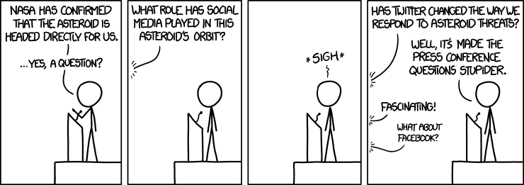 xkcd comic about social media